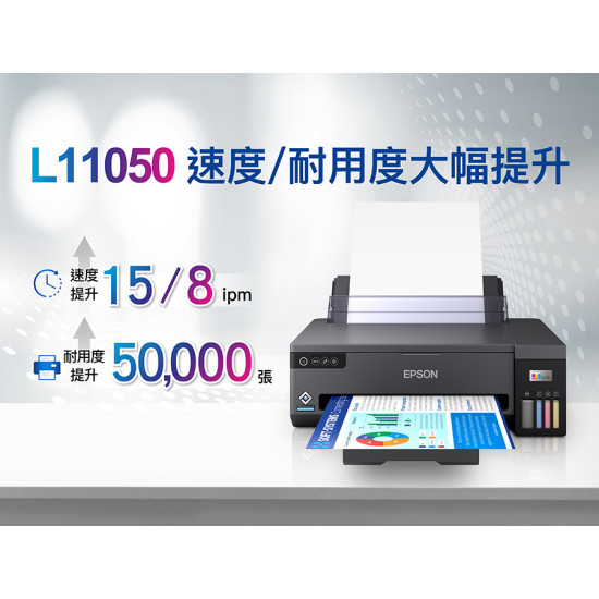 【雙北市到府安裝】 EPSON L11050 A3+單功能連續供墨印表機
