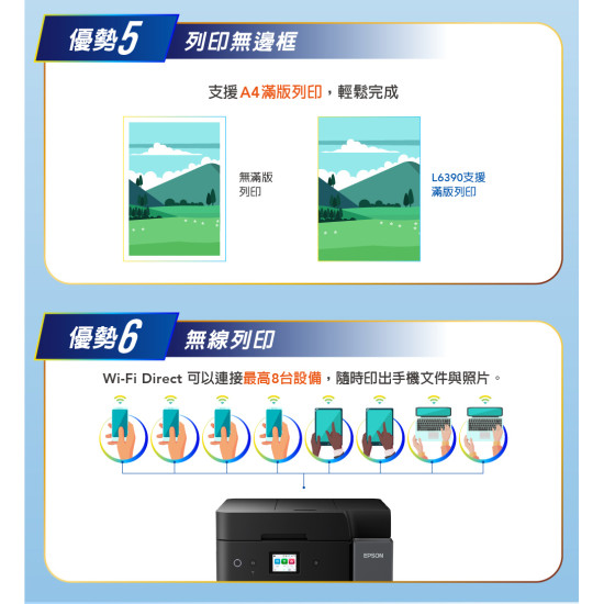 【雙北市到府安裝】L6390 高速雙網傳真智慧遙控連續供墨複合機 【雙北市到府安裝】L6390 高速雙網傳真智慧遙控連續供墨複合機