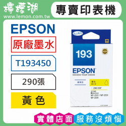 EPSON 193 黃色原廠墨水 T193450